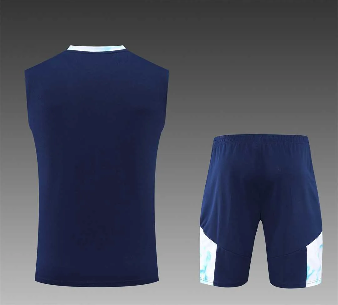 22-23 Manchester City vest training suit kit Royal Blue 8