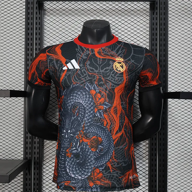 25-26 Real Madrid Black Dragon C Special Edition Kit Player Version Shirt AAAAJersey Wholesale 4