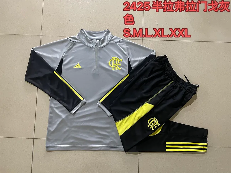 24-25 Flamengo Long Sleeve Training Suit Football Shirts 2