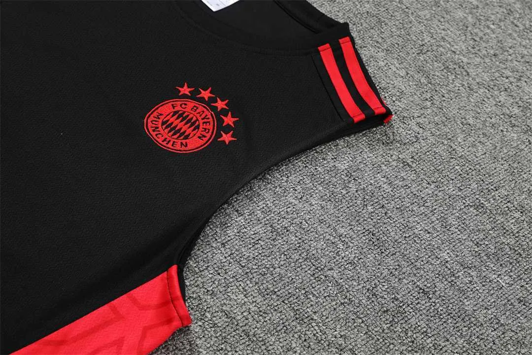 22-23 Bayern vest training suit kit black 5