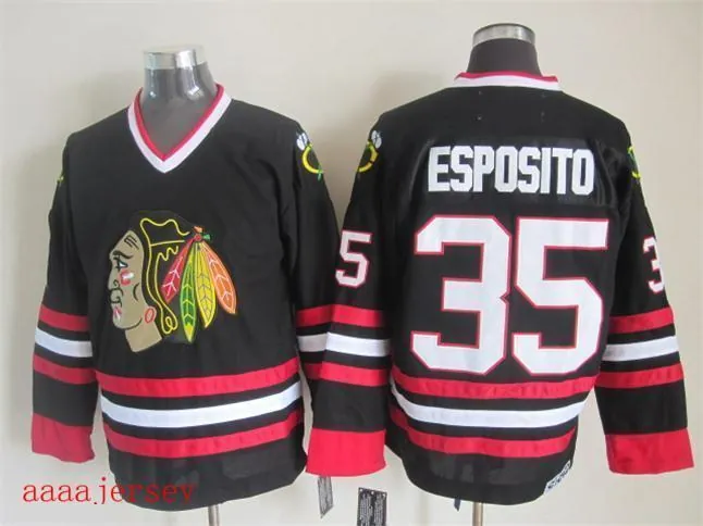Chicago Blackhawks retro ice hockey jersey M-3XL 芝加哥黑鹰队复古冰球服 6