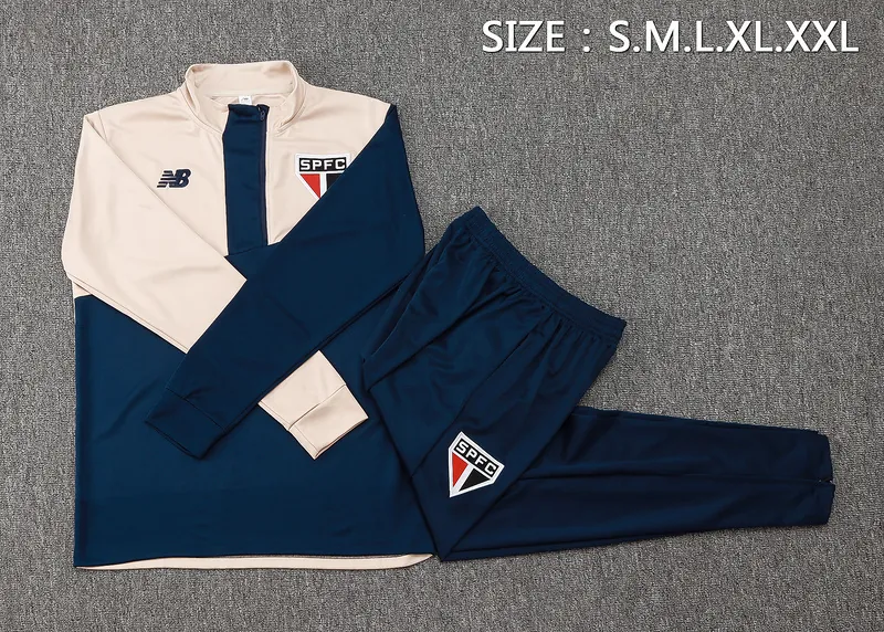 24-25 Sao Paulo Long Sleeve Training Suit Football Shirts 1