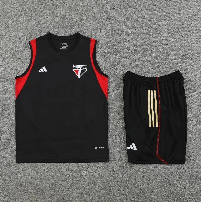 23-24 Sao Paulo Training Vest Kit S-XXL Soccer Jerseys 2