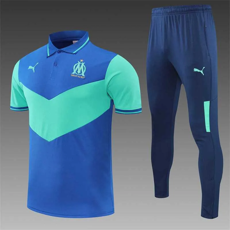 Polo Marseille color blue and green team logo 20