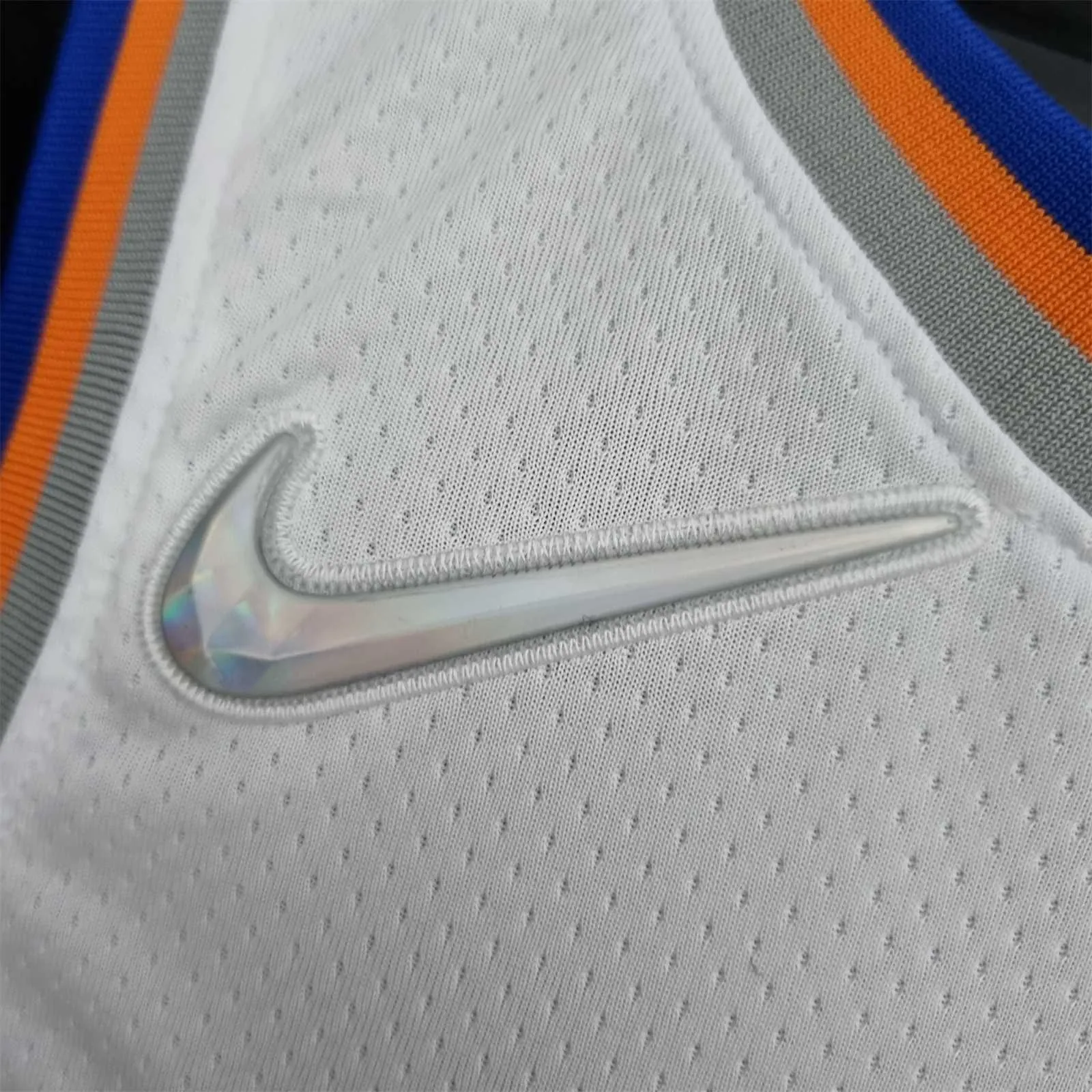 75th Anniversary Ross #4 New York Knicks White NBA Jersey 3