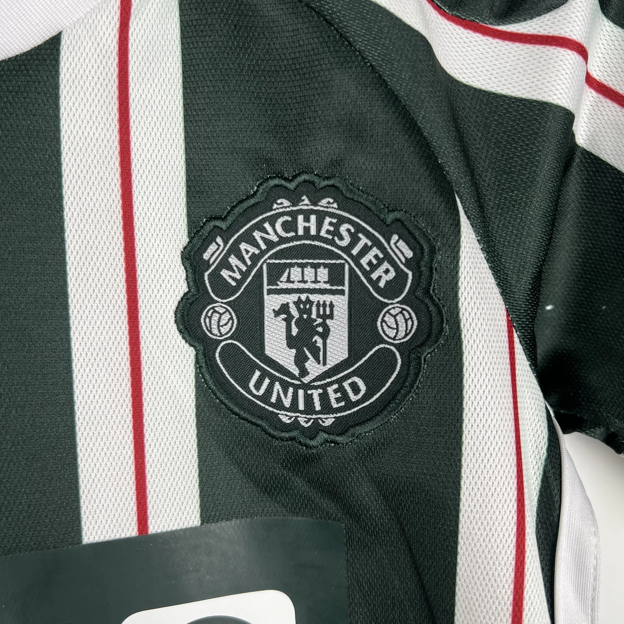 23-24 Manchester United kids away size 16-28 Soccer Jersey 2