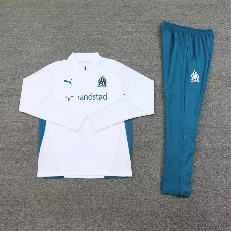 24-25 Marseille Long Sleeve Training Suit Football Shirts 1