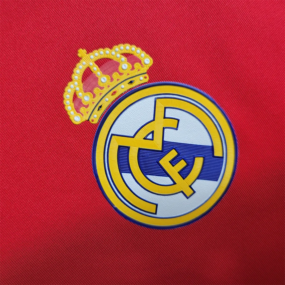 11-12 Real Madrid red away long sleeve 8