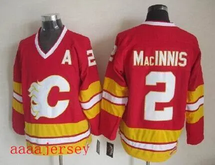 Calgary Flames retro ice hockey jersey M-3XL 卡加利火焰队复古冰球服 1