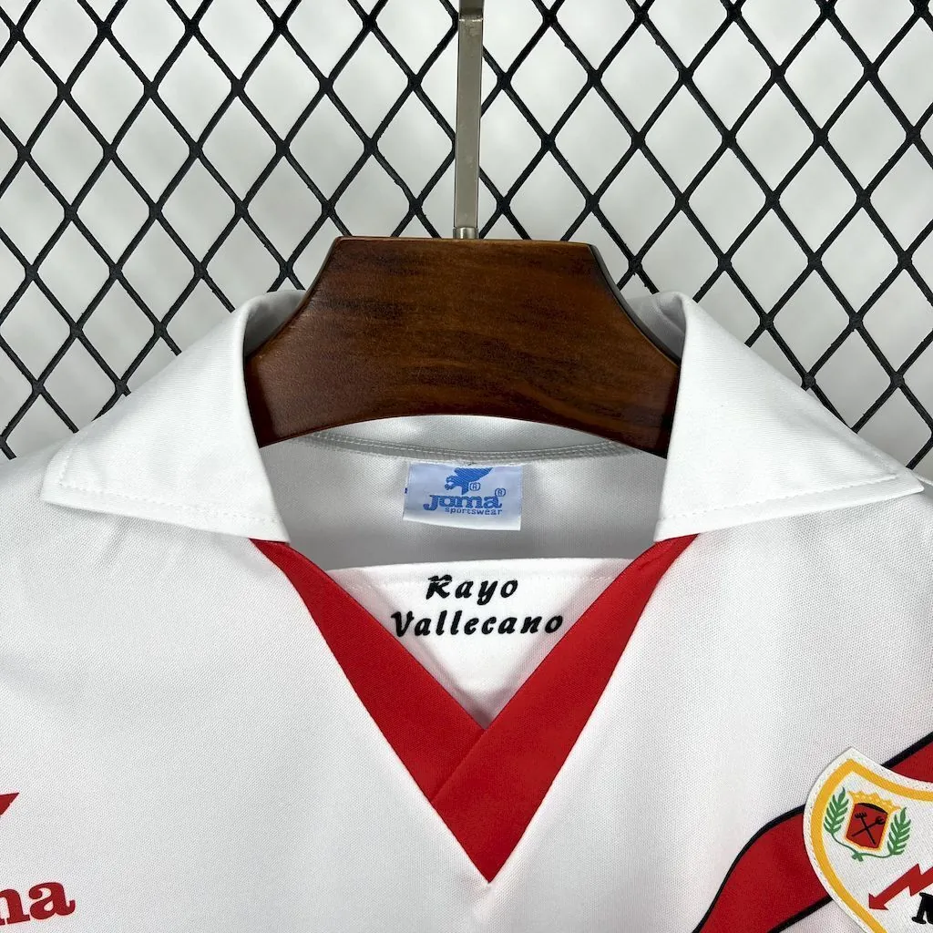 97-98 Rayo Vallecano Home Retro Kit Vintage Shirt AAAAJersey Supply Yupoo 2