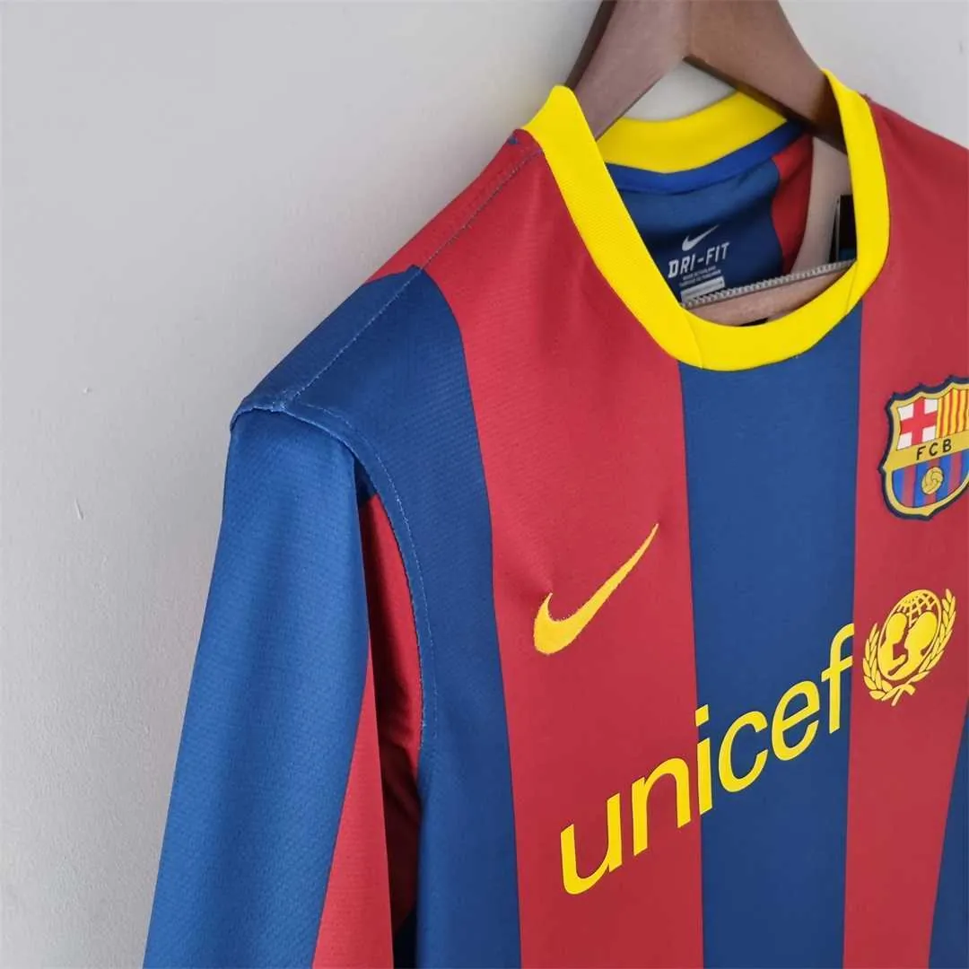 06-07 Barcelona UEFA Champions league home long sleeve 9