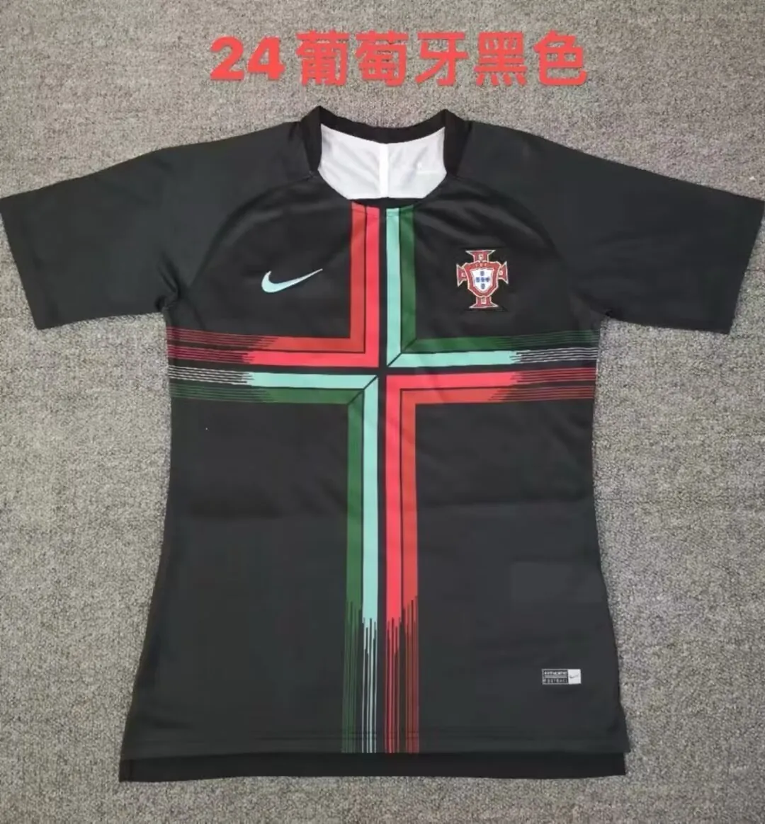 2024 Portugal National Black Kit Size-S-XXL Jersey Yupoo 3