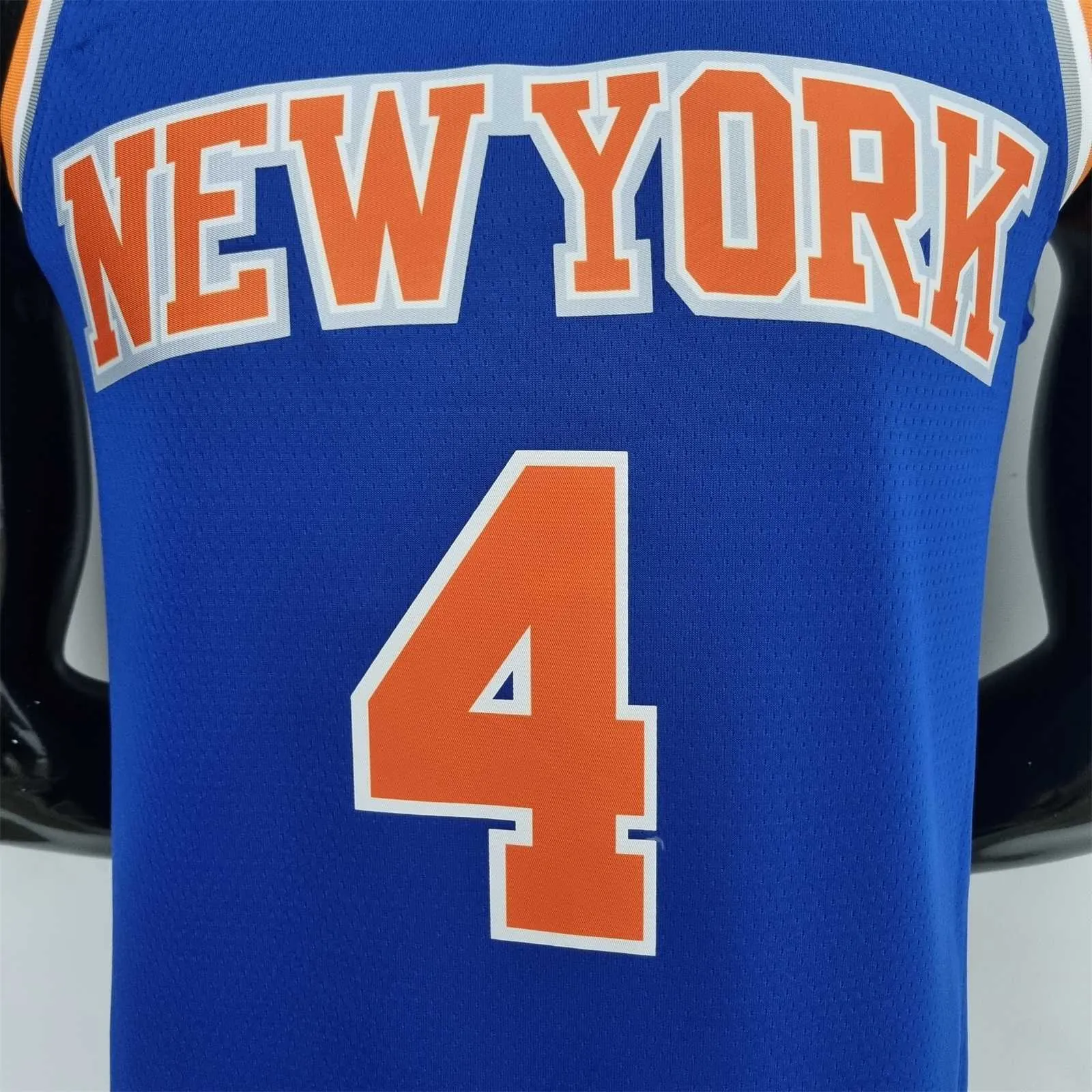 75th Anniversary Ross #4 New York Knicks Blue NBA Jersey 4