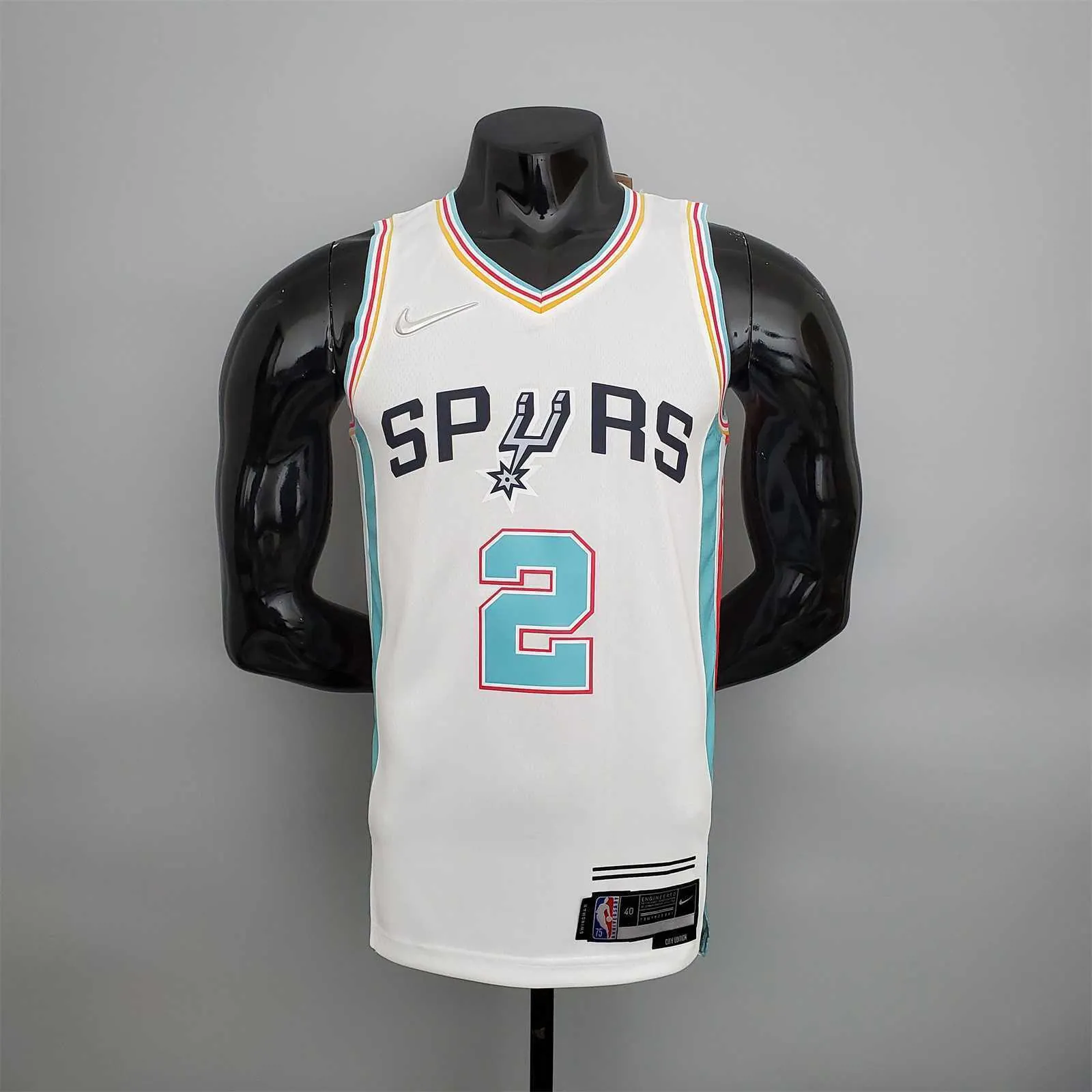 2022 season Leonard #2 Spurs City Edition white 11