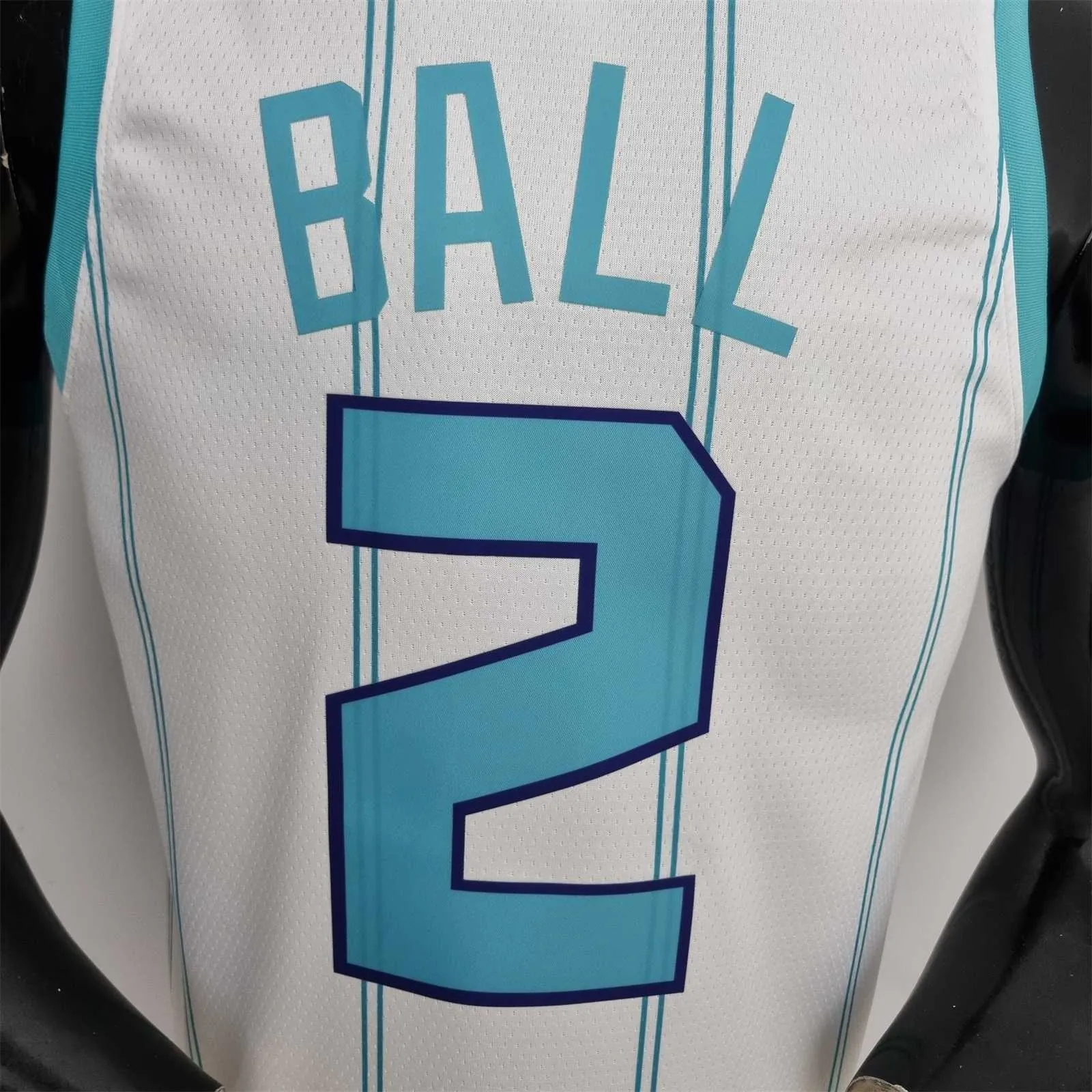 75th Anniversary Ball #2 Charlotte Hornets White NBA Jersey 4