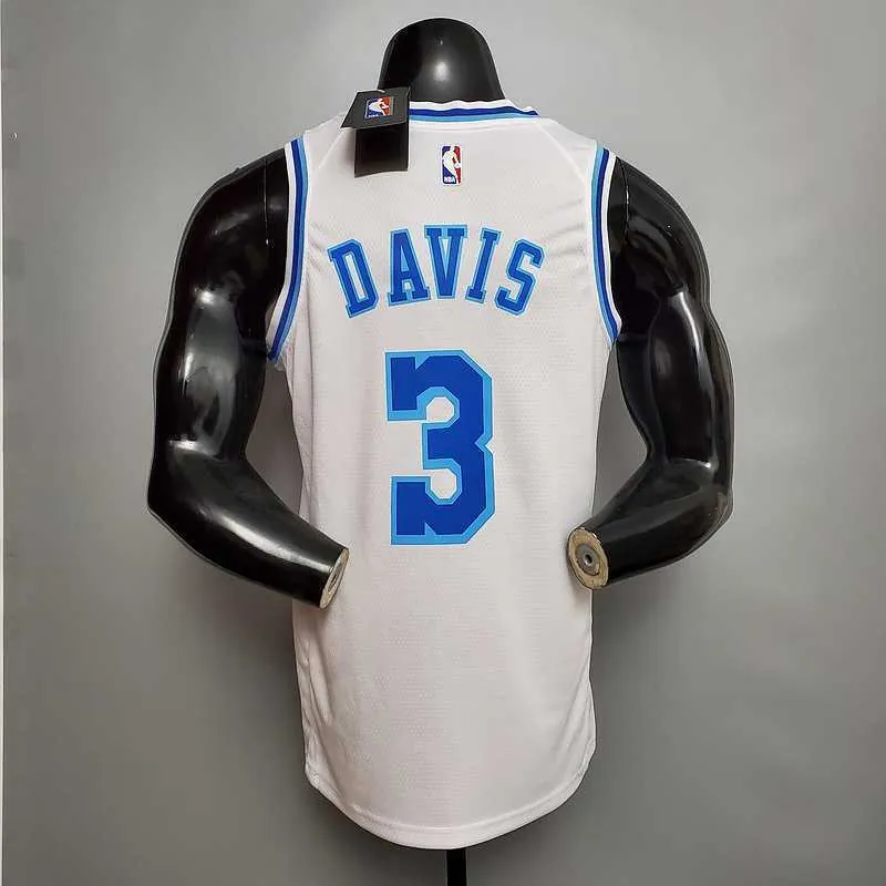 New DAVIS#3 Lakers white 3