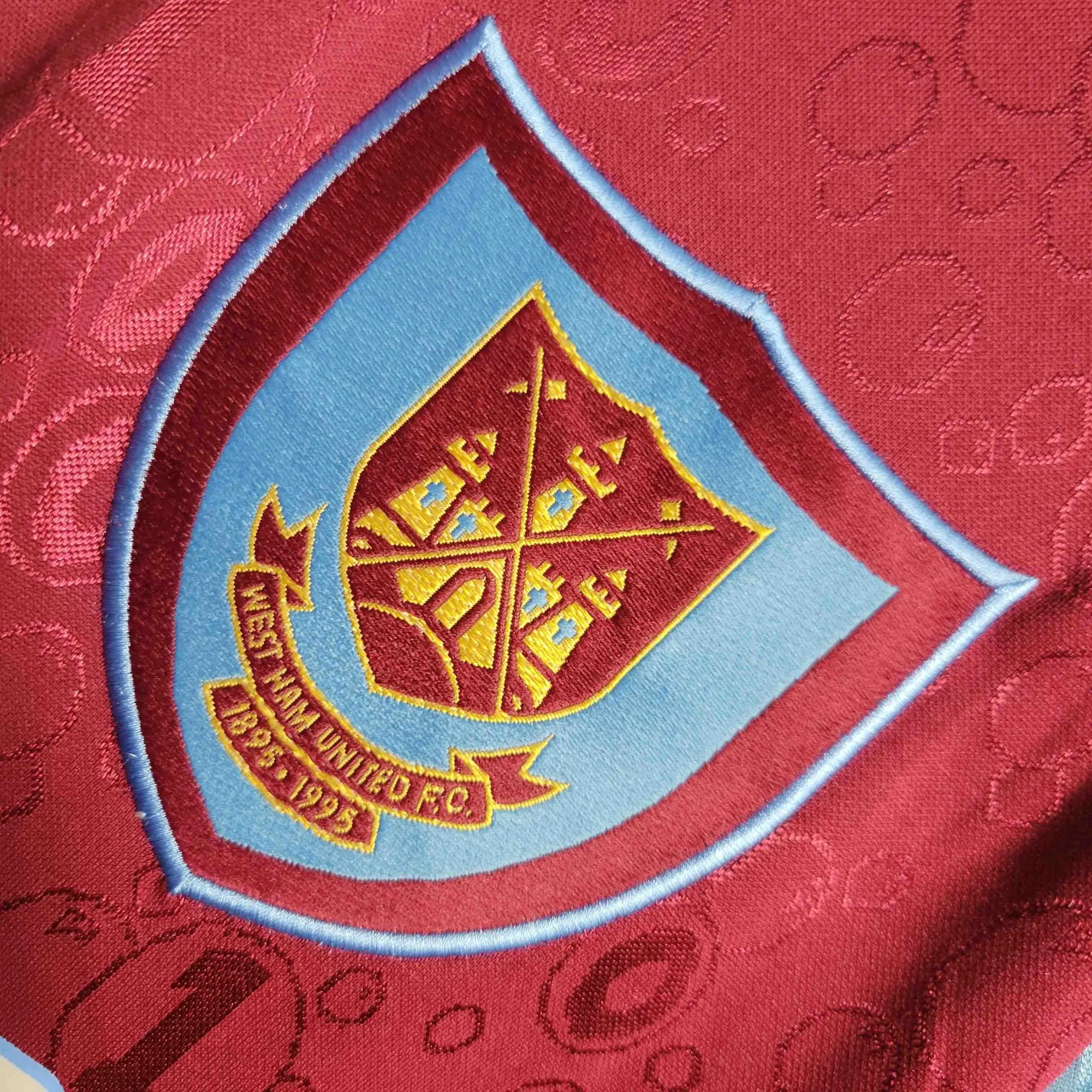 95-97 West Ham Home Retro Kit Vintage Shirt Sport AAAAJersey Yupoo 5
