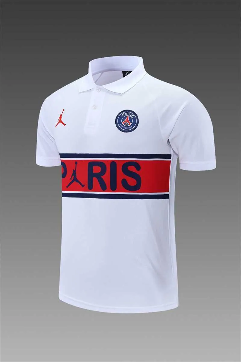 Polo Jordan PSG white with red 8