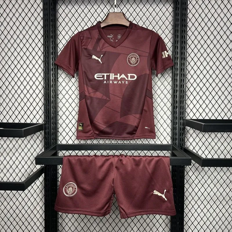24-25 Manchester City Third Kid Kits Youth Apparels Sport AAAAJersey Yupoo 8