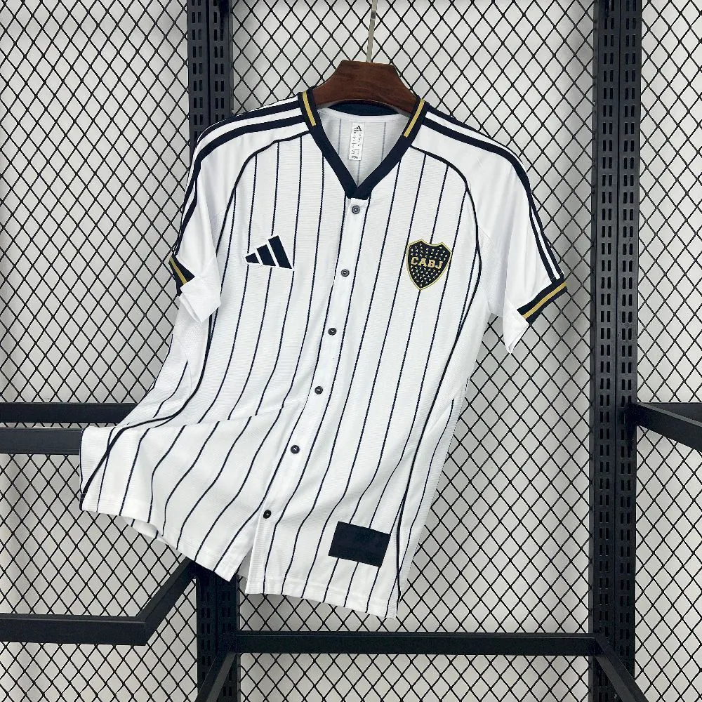25-26 Boca Juniors White Kit Football T-Shirt AAAAJersey Supply Yupoo 6