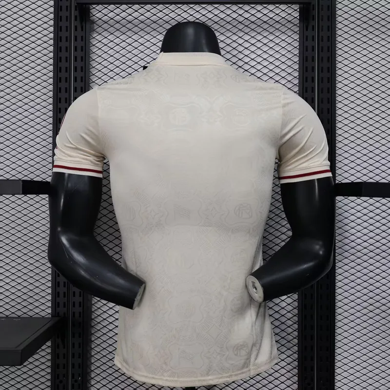 25-26 Bayern Munich 125th Anniversay Beige Kit Player Version Shirt AAAAJersey Wholesale Yupoo 3