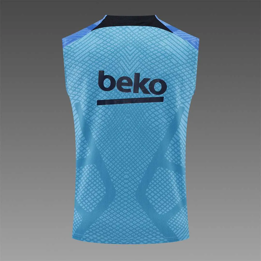 22-23 Barcelona vest training suit kit blue 13