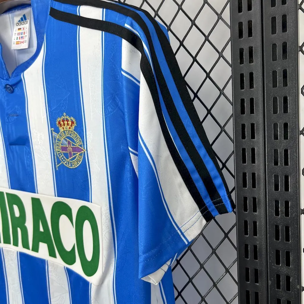 97-98 Deportivo La Coruna Home Retro Kit Vintage Shirt AAAAJersey Yupoo 5