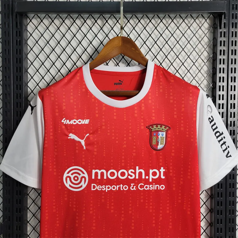 23-24 Braga Home Size S-XXL Soccer Jerseys 7
