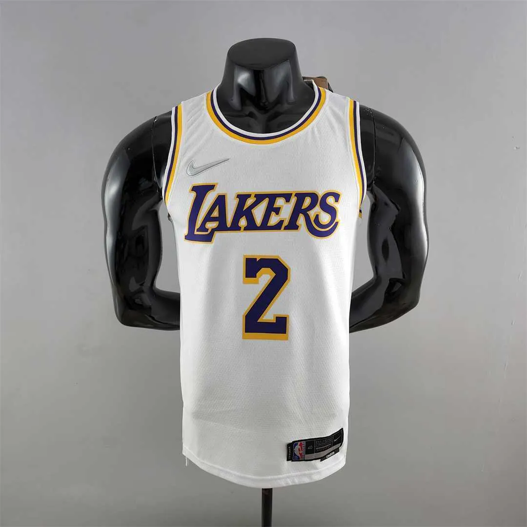 75th Anniversary IRVING #2 Los Angeles Lakers White NBA Jersey 9