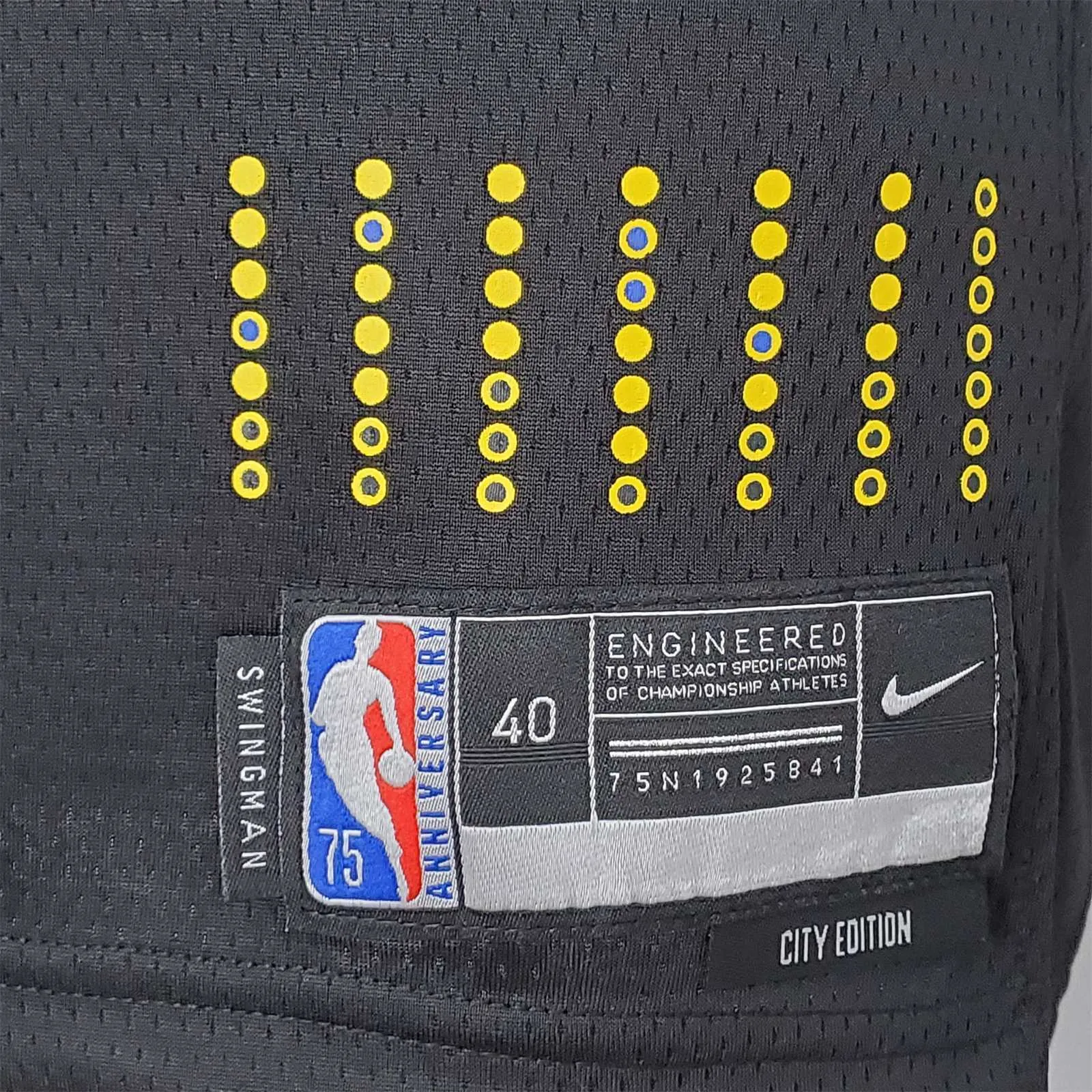 2022 75th Anniversary Golden State Warriors Thompson #11 Mexico Edition Black NBA Jersey 1