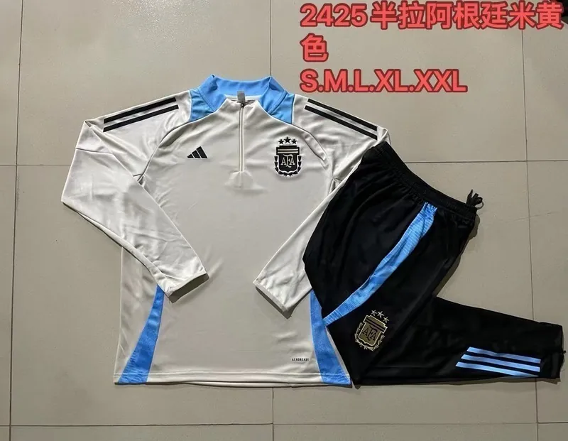 2024 Argentina Long Sleeve Training Suit Football Shirts 1