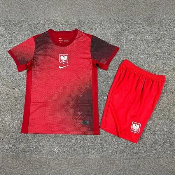 2024 Poland Away Kid Kits UEFA Euro Children Sets Soccer Jerseys Yupoo 2