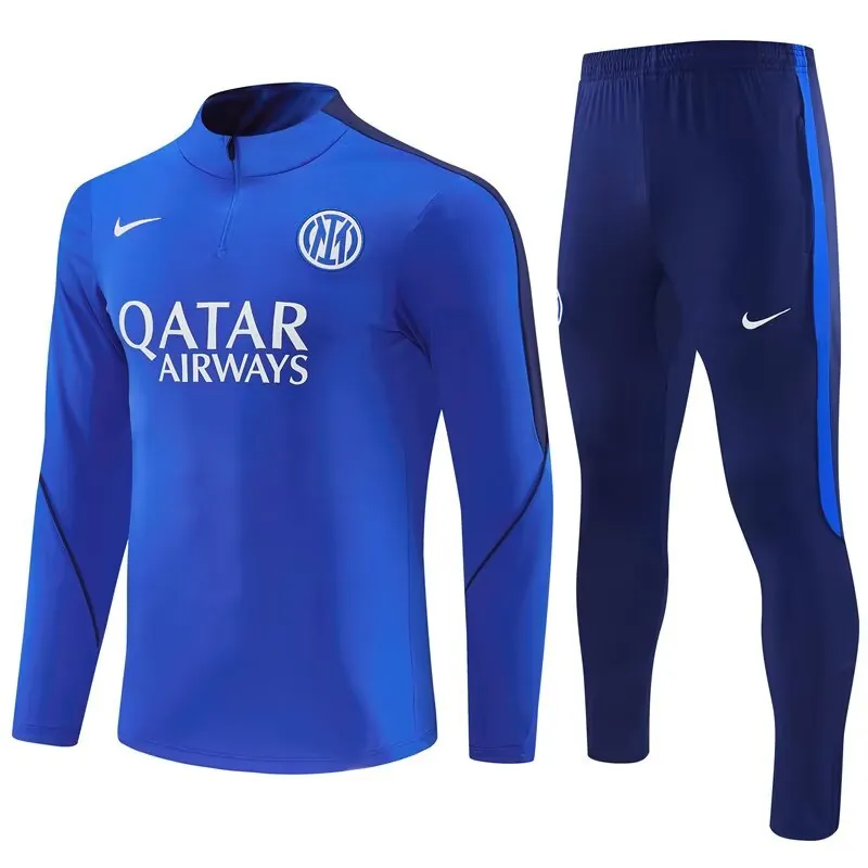 26-27 Inter Milan Mens Kit Color Blue Half Pull Training Suit Yupoo 7 4