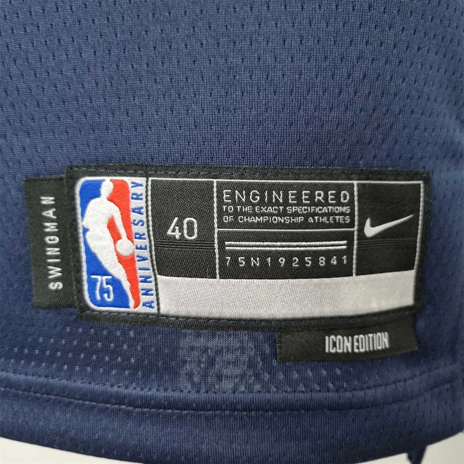 75th Anniversary Minnesota Timberwolves TOWNS#32 Royal Blue NBA Jersey 1