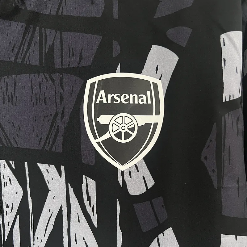 24-25 Arsenal Grey&black Windbreaker Jacket Football AAAAJersey Yupoo 4