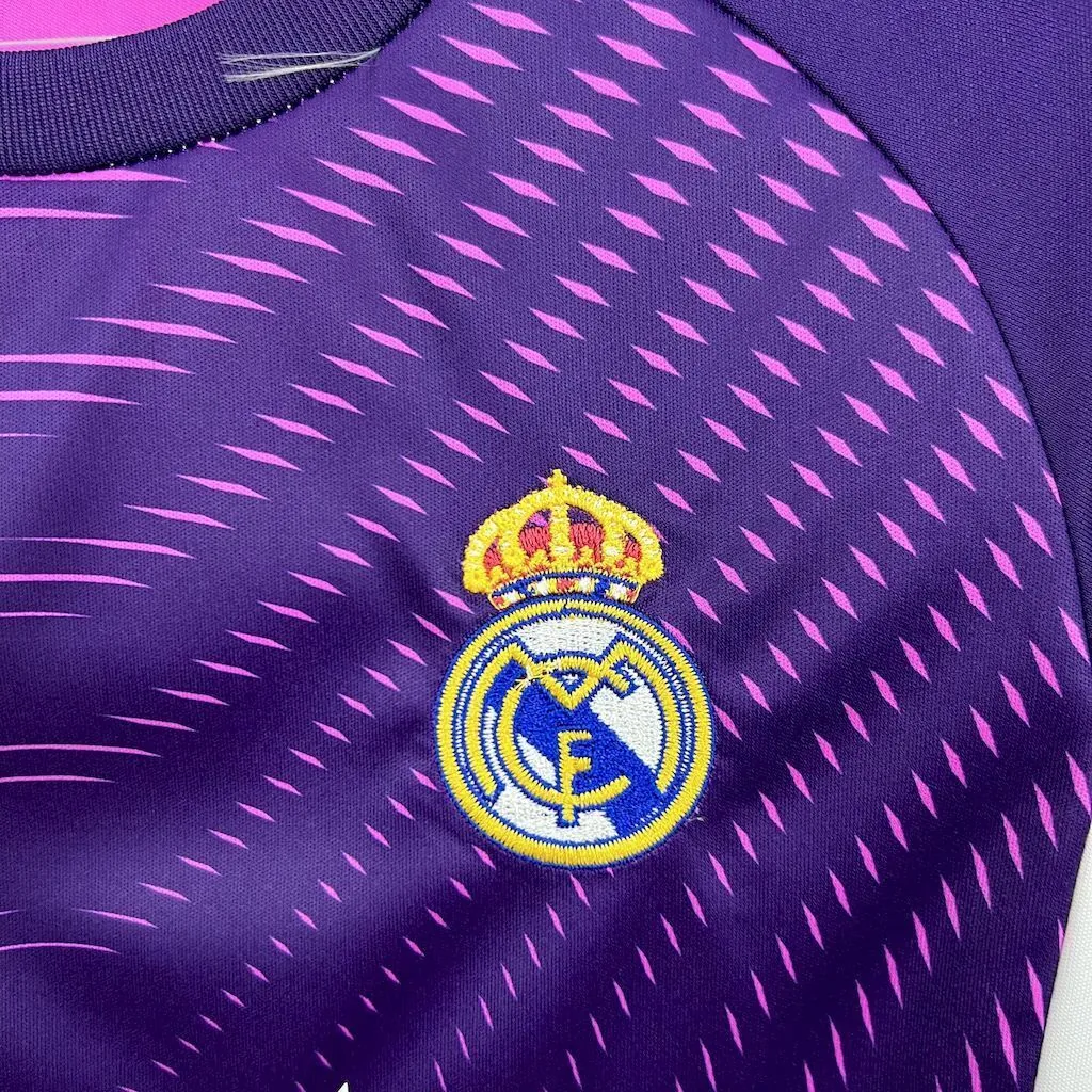 25-26 Real Madrid Purple Goalkeeper Kid Kits Youth Apparels AAAAJersey Wholesale Yupoo 3