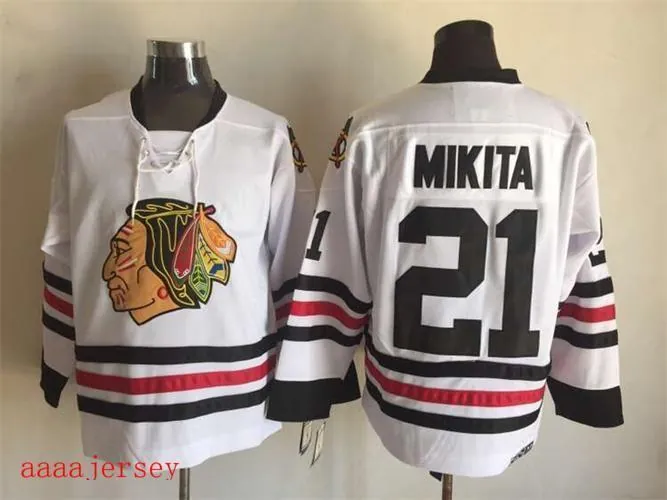 Chicago Blackhawks retro ice hockey jersey M-3XL 芝加哥黑鹰队复古冰球服 6