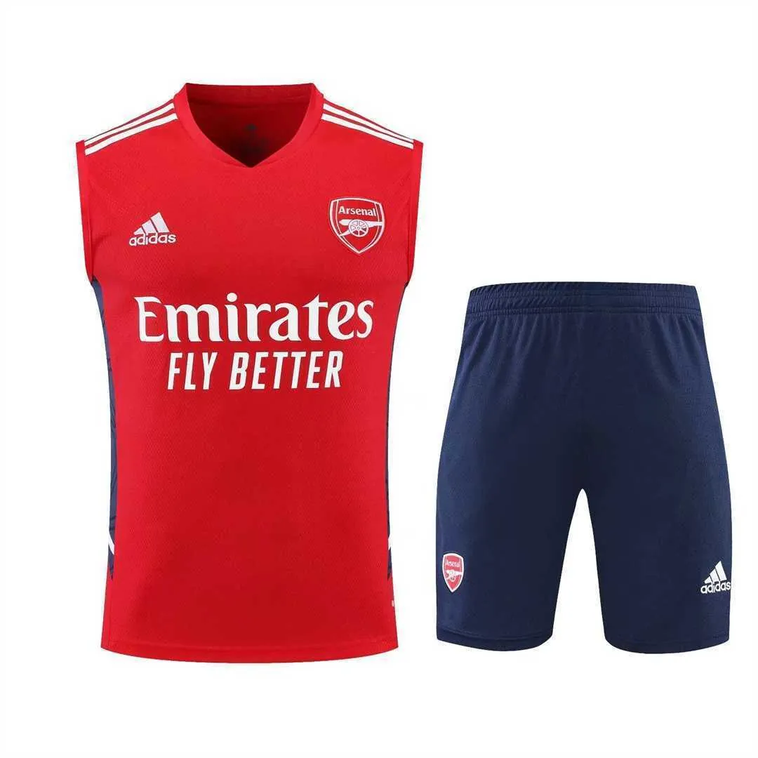 22-23 Arsenal vest training suit kit red 11