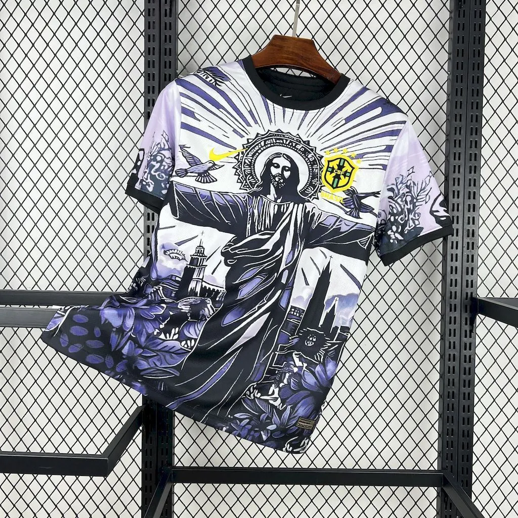 2025 Brazil Cristo Redentor White&Black Special Edition Shirt Football Apparels Soccer AAAAJers 6