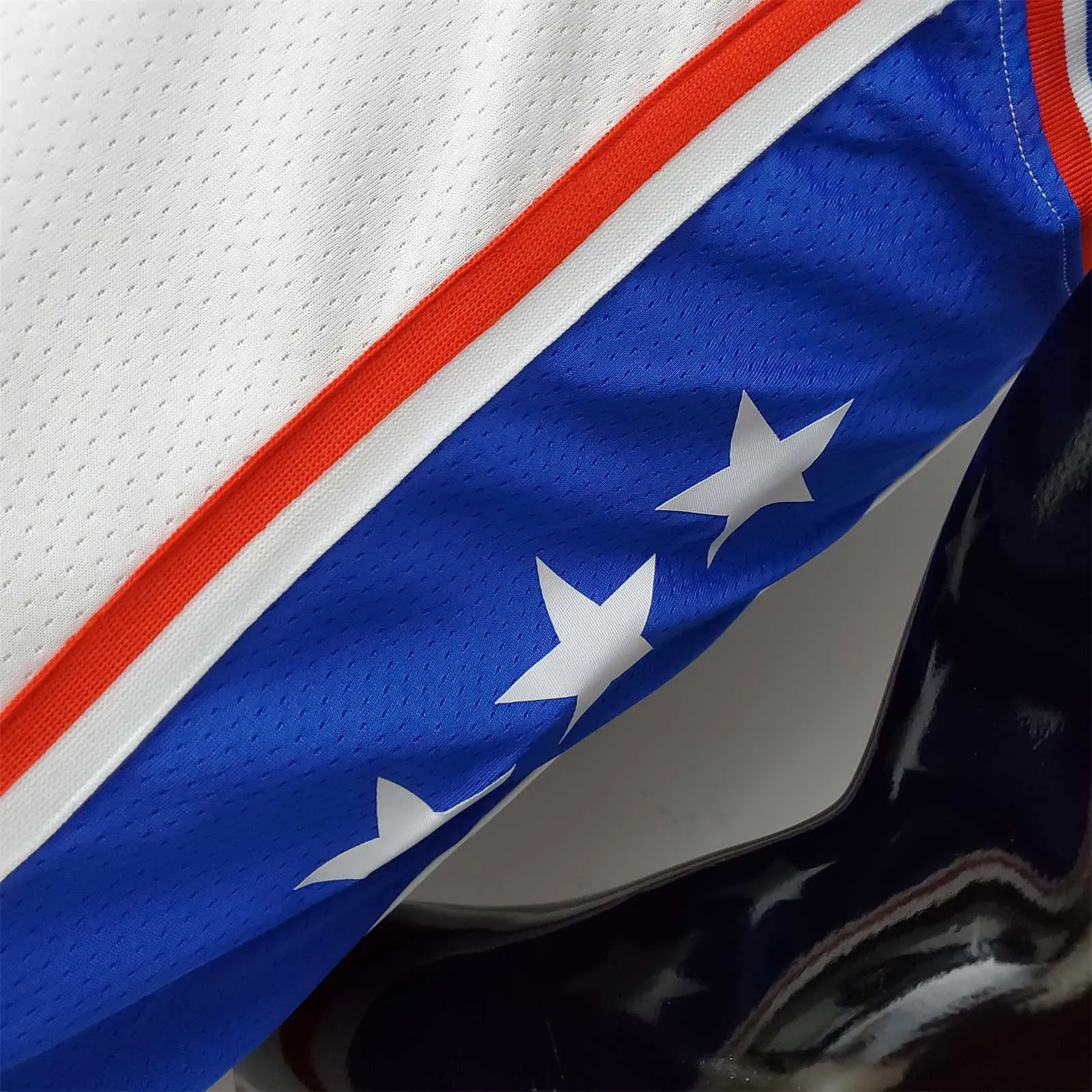 75th Anniversary Philadelphia 76ers HARDEN#1 White NBA Jersey 8