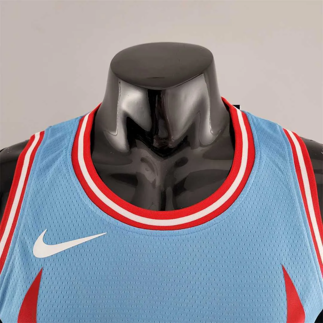 Chicago Bulls LAVINE #8 Blue NBA Jersey 3