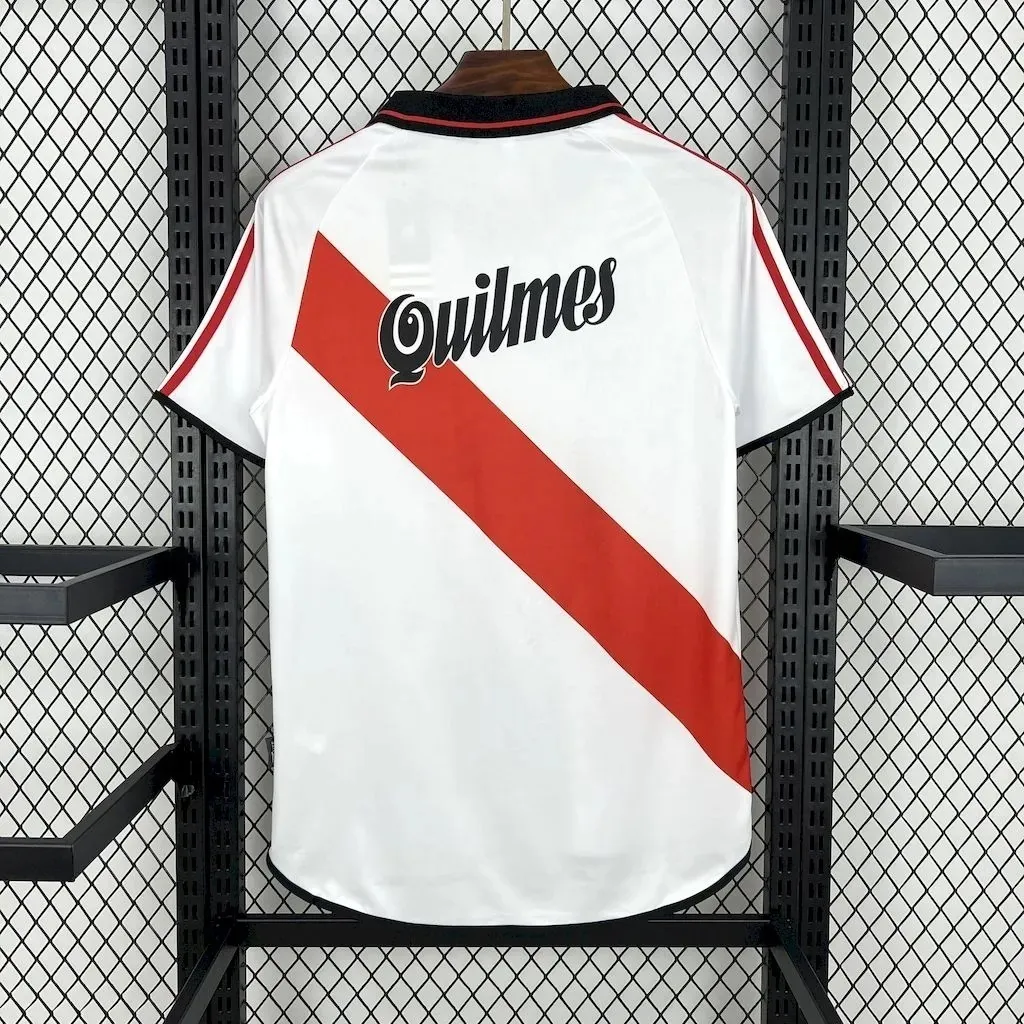 00-01 River Plate Home Retro Kit Vintage Shirt AAAAJersey Supplier Yupoo 1