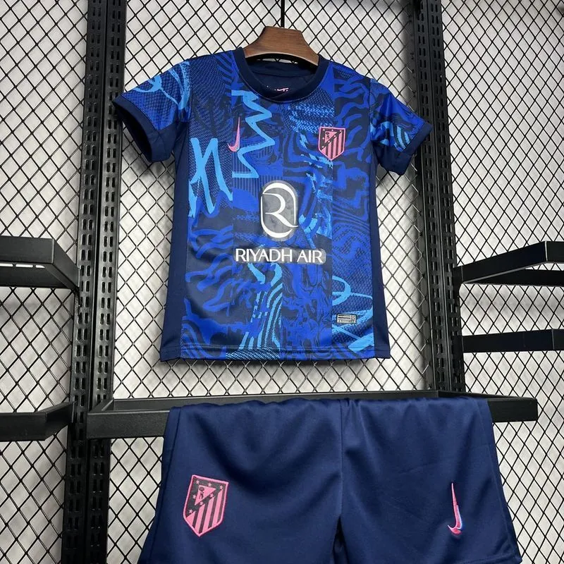 24-25 Atletico Madrid Third Kid Kit Youth Apparels AAAAJersey Supplier Yupoo 2