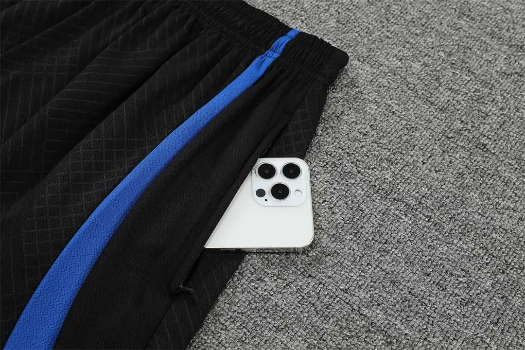 22-23 PSG training suit short sleeve kit Black Blue 17
