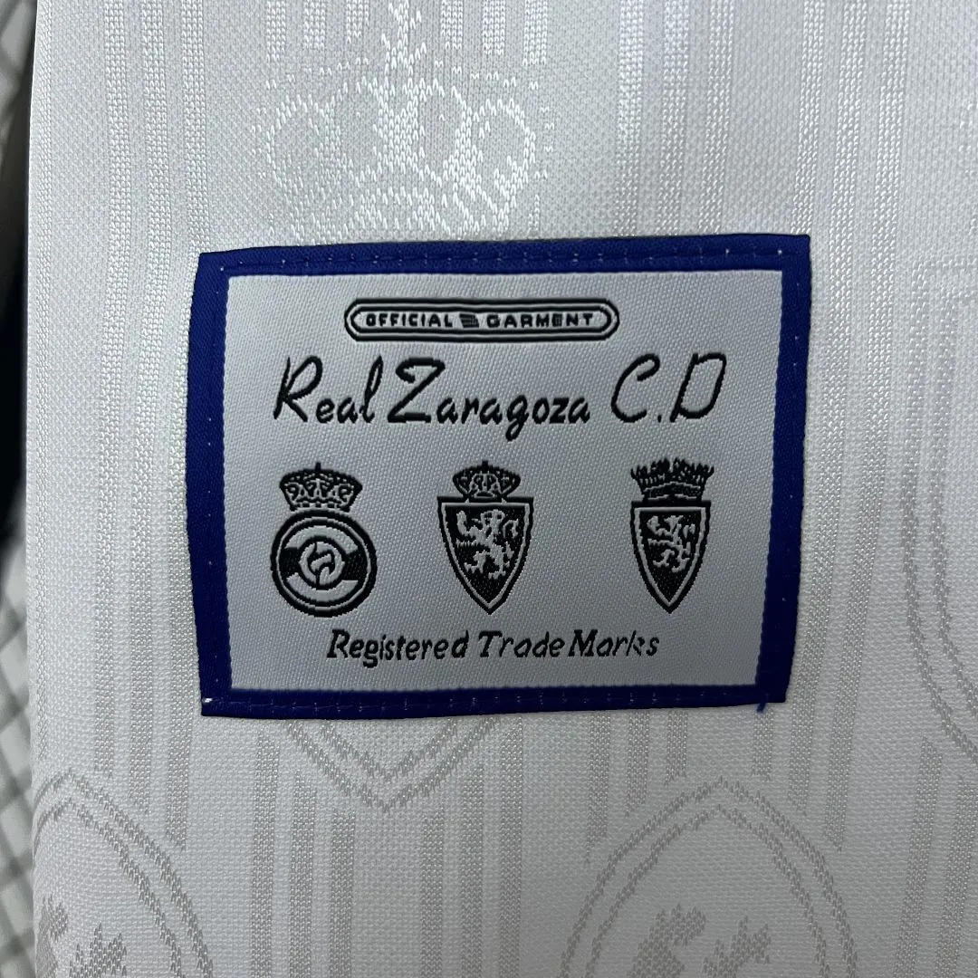97-98 Zaragoza Home Retro Kit Vintage Shirt AAAAJersey Wholesale Yupoo 1