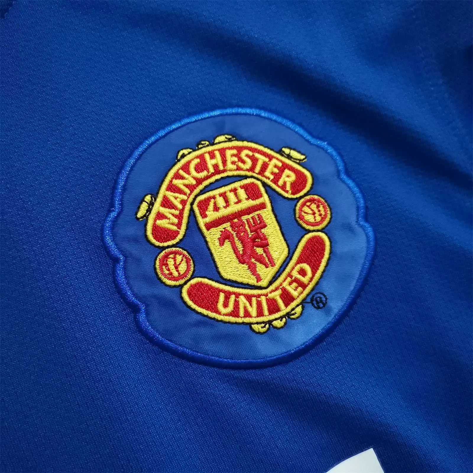 08-09 Manchester United blue away long sleeve 9