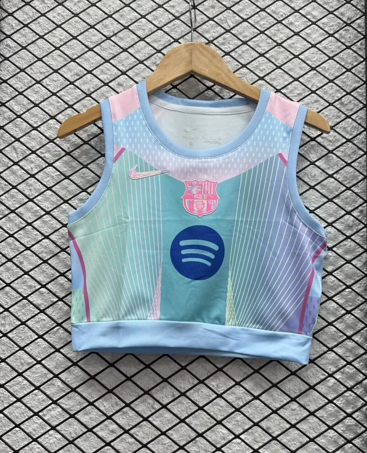 25-26 Barcelona Blue Women Yoga Vest Football Kit AAAAJersey Supply Yupoo 2