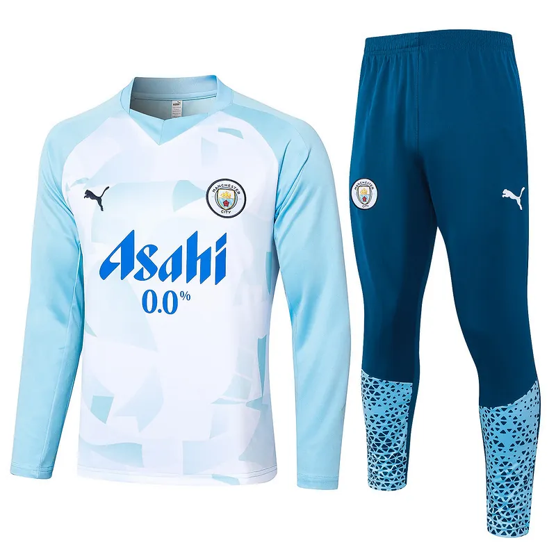 23-24 Manchester City Long Sleeve Training Suit Football Shirts 4