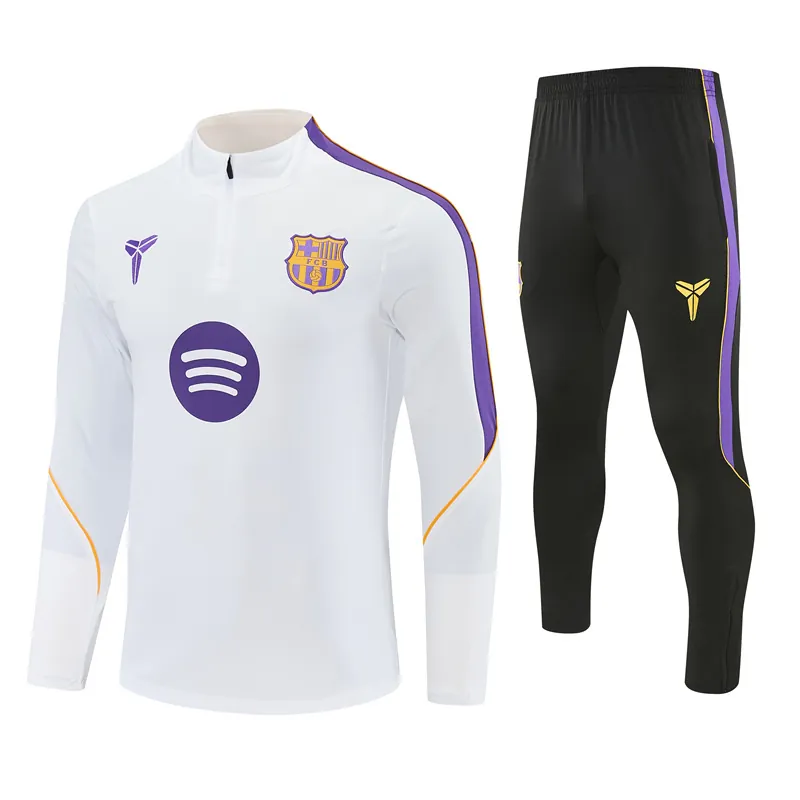 26-27 Barcelona Mens Kit Football Aldult Training Long Sleeve Suit Yupoo 5 1