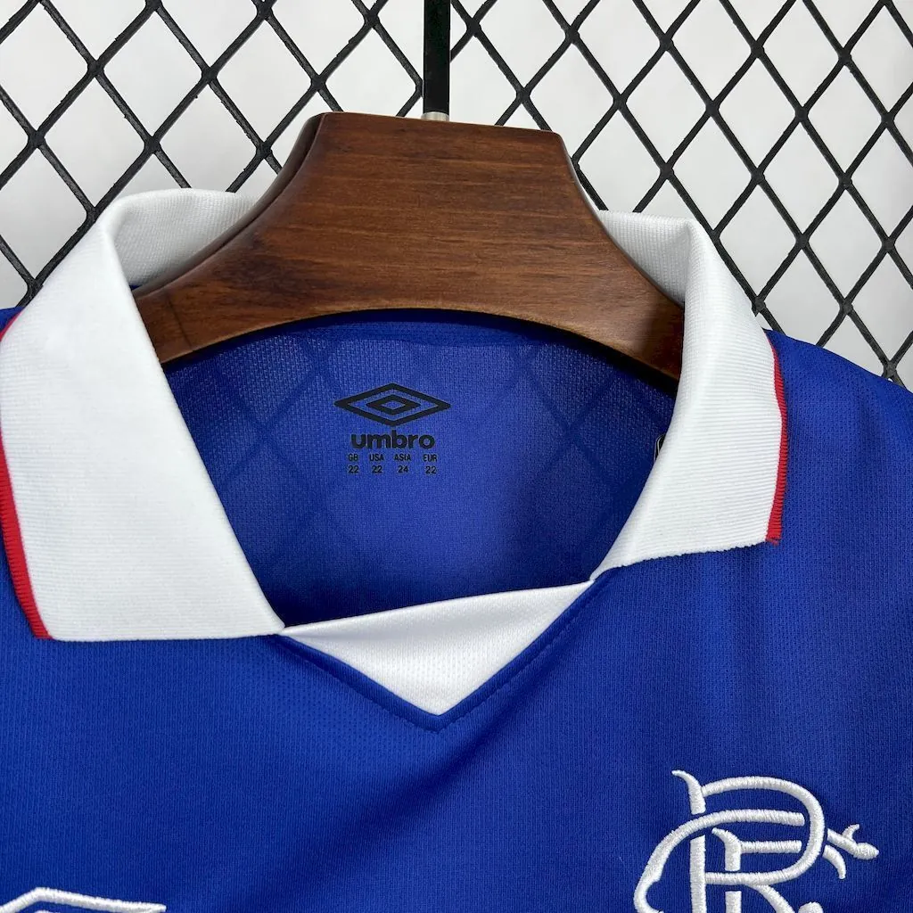 25-26 Rangers Home Kid Kits Youth Apparels Soccer AAAAJersey Yupoo 6